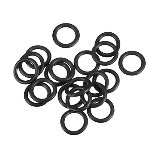 Ofowin 20個入り Oリング ニトリルゴム 9mm x 13mm x 2mm ブラック オーリング 9mmの内径 13mmの外径 2mm幅 円形 シール ガスケッ ト耐熱 耐油 防水 耐摩耗性 車 エアコン 各種機器のガスケットに 機械修理 完全密封