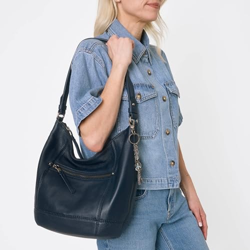 Image of The Sak Sequoia Hobo Bag - Premium Large Leather Women's Handbag for Everyday & Travel - Durable Purse With Zipper Pocket