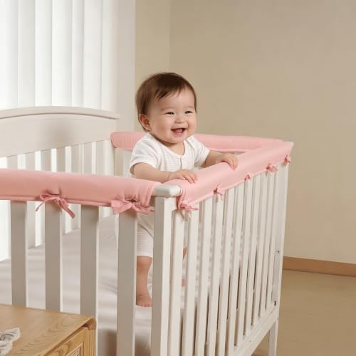 Double Thickness Crib Rail Teething Guard Designed for Crib Top Rail Only (Not Side Rails) Furniture Edge Protector - Compliant with Infant Safe Sleep Act
