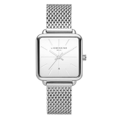 LIEBESKIND Berlin Damen Analog Quarz Armbanduhr mit Edelstahlarmband LT-0150-MQ