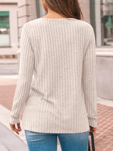 AUTOMET Womens Lace Long Sleeve Shirts Fall Tops 2026 Lightweight Sweater - Image 6