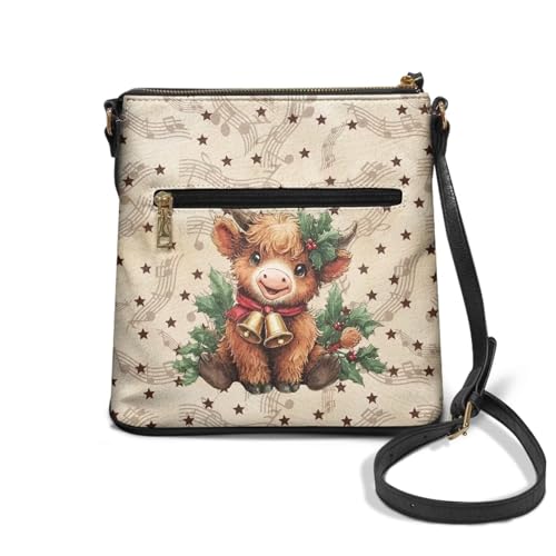 Image of Leather Purses for Women, Leather Hobo Bags for Women Travel Sling Purse Triple Zippered Pockets Shoulder Bag