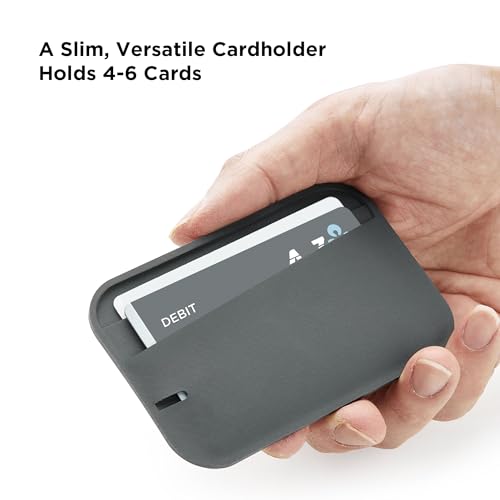 ALPAKA HUB Cardholder - Waterproof and Versatile Card Wallet - Front Pocket for ID Tag or Transport Card - Back Pocket Holds 2 to 4 Cards - Includes HUB Clip2