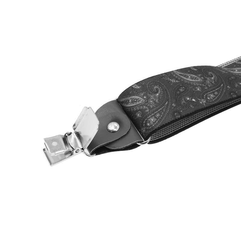 Ajustement parfait sans serrer : bretelles 4 clips pour pantalon de marié