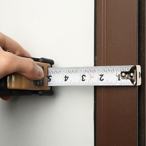 Image of Mr. Pen- Tape Measure, 25-Foot, Light Brown, Steel Measuring Tape Measure with Fractions, Retractable Measuring Tape Retractable