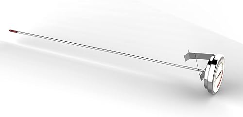 Miniatura 4 de Lightbeam 16" Long Stem Deep Fry Thermometer with Pot Clip, Instant Read 2" Dial Meat BBQ Turkey Thermometer Candy Thermometer for Deep Fry, Turkey,