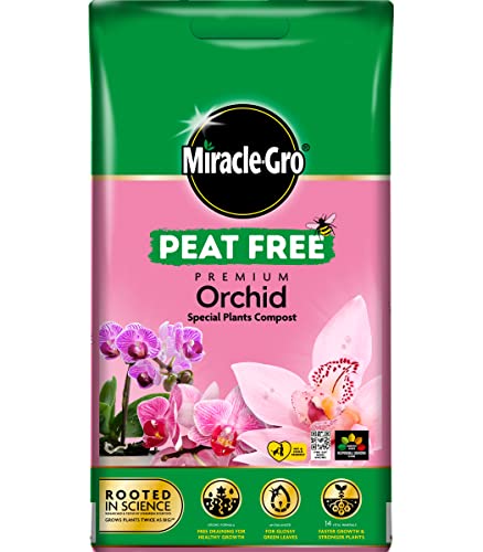 10L Miracle Gro Premium Compost, Peat Free, Multi-Purpose Fertilisers, Gardening Soils for Outdoor and Indoor Planting, Small to Large Plants (Orchid Special Plant)
