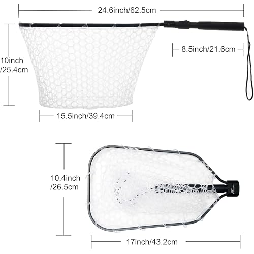 GOODCAT Red de Pesca para Trucha y Bajo, Red Plegable para Agua Dulce con Liberación Magnética miniatura 2