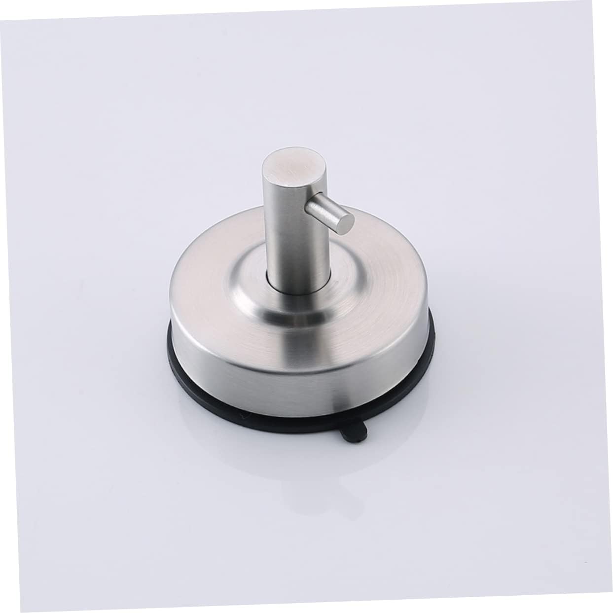 2pcs 304 Stainless Steel Suction Cup Hooks Heavy Duty Vacuum Wall Mount Towel Holders for Bathroom and Kitchen Removable Shower Organizer for Easy Installation