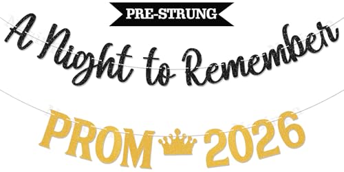 A Night to Remember Prom 2026 Banner - Prom Night Send...