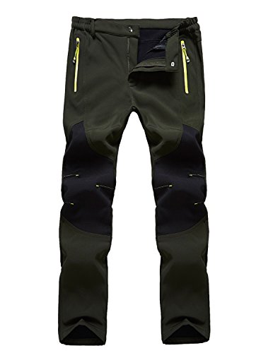 Freiesoldaten De los Hombres Al Aire Libre Pantalones Deportivos Cáscara Blanda Hidrófugo Pantalones de Escalada Cover