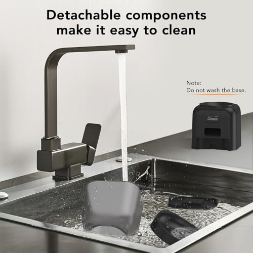 Futterautomat Katze, Olfjurk 4L Katzenfutter Automat Cat Feeder- Automatischer Futterspender,1-6 Mahlzeiten für Katzen und kleine mittelgroße Hunde | Duale Stromversorgung,Abnehmbar Waschbar,Schwarz