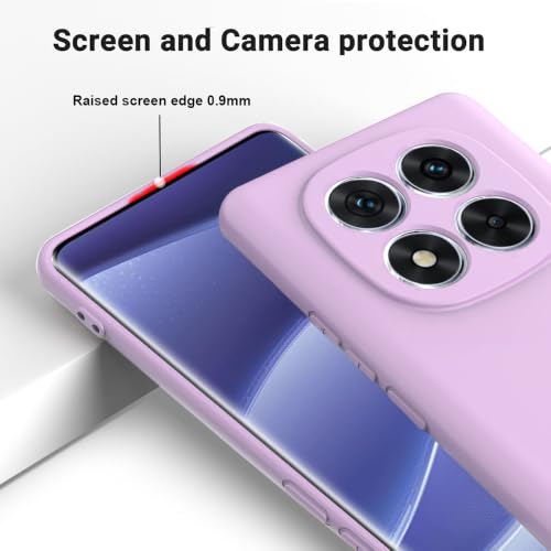 Image of Back Cover for Mi Redmi Note 14 Pro 5G / 14 Pro 4G | Full Camera Protection | Premium Liquid Silicon Case | Flexible Bumper Case for Mi Redmi Note 14 Pro 5G / 14 Pro 4G / Poco X7 5G (Purple)