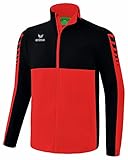 Erima Unisex Six Wings Jacket mit abnehmbaren rmeln, rot/schwarz, 4XL EU