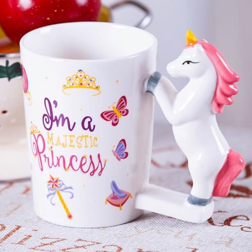 Ceramic Mug for Home & Office, Creative Porcelain 3D Animal Cup w...
