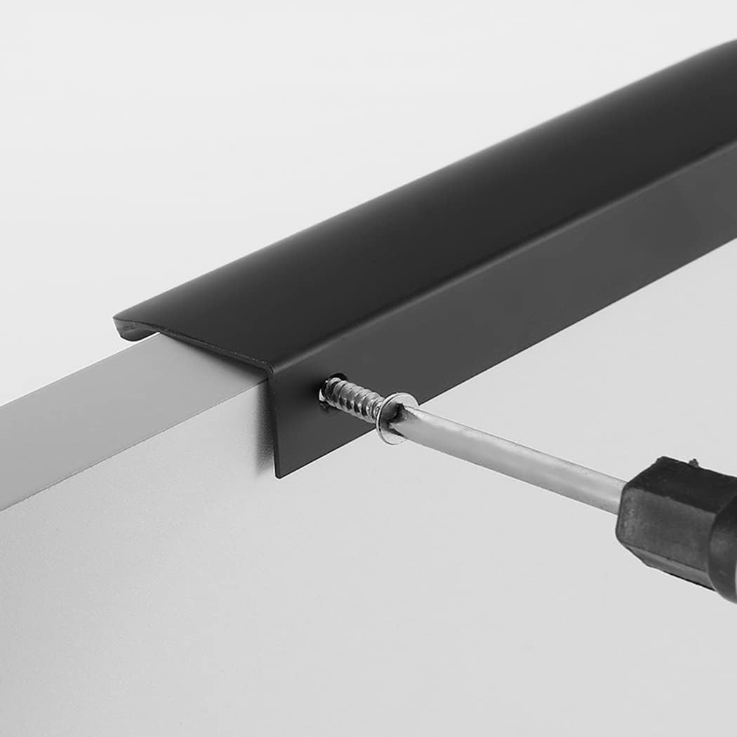 Concealed Drawer Handles， Cabinet Handle Finger Edge Pull Furniture Knobs Drawer Handles Bronze Gold 2 Pieces