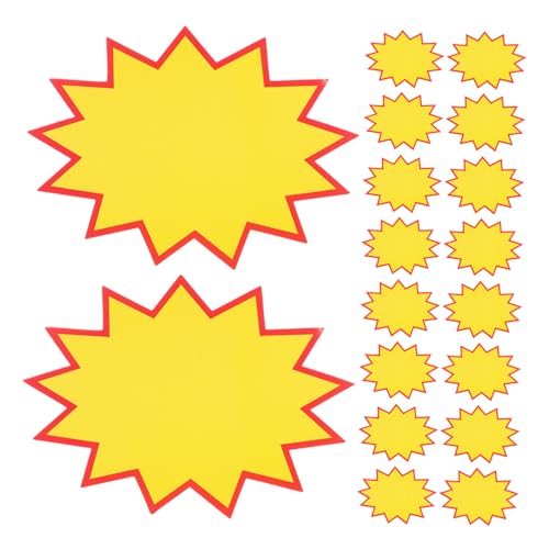 MUCKLILY 100pcs Erase Tag Retail Labels Labels Signs Signs Tags Paper Labels Blank Labels Advertising Labels Labels for Supermarket Retail Tags