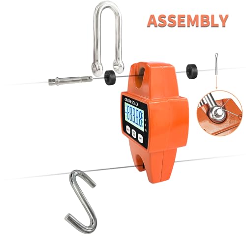 Sutekus Balança digital para pendurar 299 kg balança portátil de guindaste à prova d'água balança d