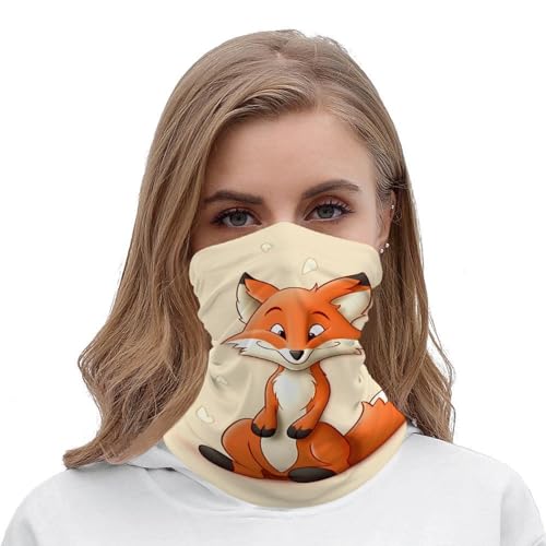 Máscara con cara de zorro de dibujos animados para clima frío, pasamontaña elástico para hombre y mujer, bandana cortavientos para motocicleta, ciclismo, esquí y fiestas miniatura 5