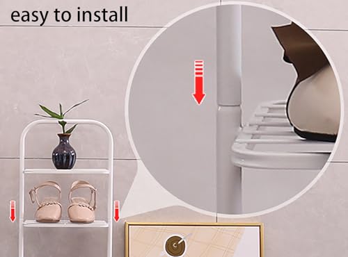 Étagère à chaussures d'angle gain de place pour optimiser l'entrée