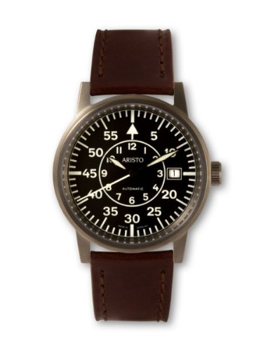 Aristo Vollmer 5H85 – Armbanduhr, Lederband braun