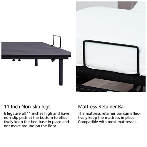 Majnesvon Adjustable Bed Frame Base,5 Minute Assembly, One Touch Comfort Positions, Advanced Smooth Silent Operation, Under Bed Light And Usb Port, Twin Xl (Twin Xl) #TOP5