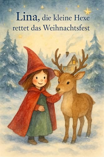 Lina, die kleine Hexe rettet das Weihnachtsfest: Ein Vorlese- und Erstlesebuch für Kinder von 3–7 Jahren