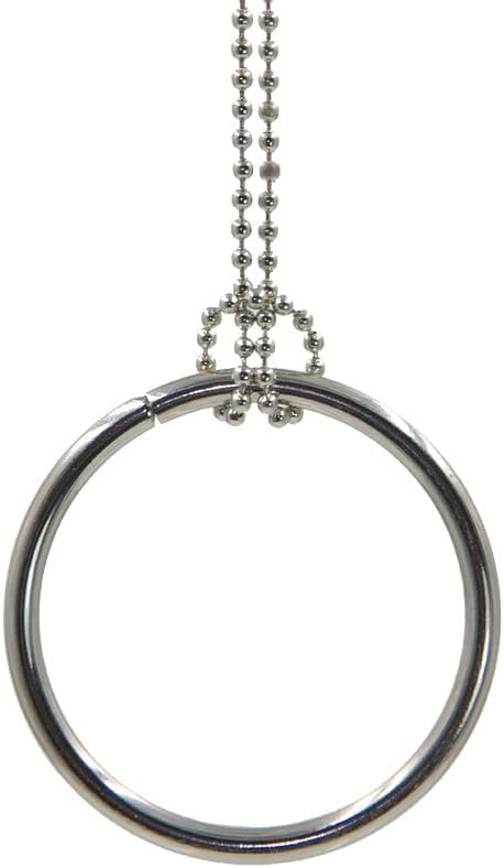 Miniatura 4 de MOMOMAGE 1 anillo y cadena (anillo grande) trucos de magia anillo de nudo de metal en cadena de accesorios mágicos de cerca de la calle ilusión