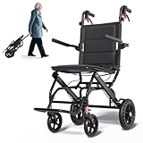 Hopelight Fauteuil roulant pliable et portable léger (seulement 6,4 kg)...