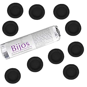 Bijos Premium Räucherkohle, 10 Stück
