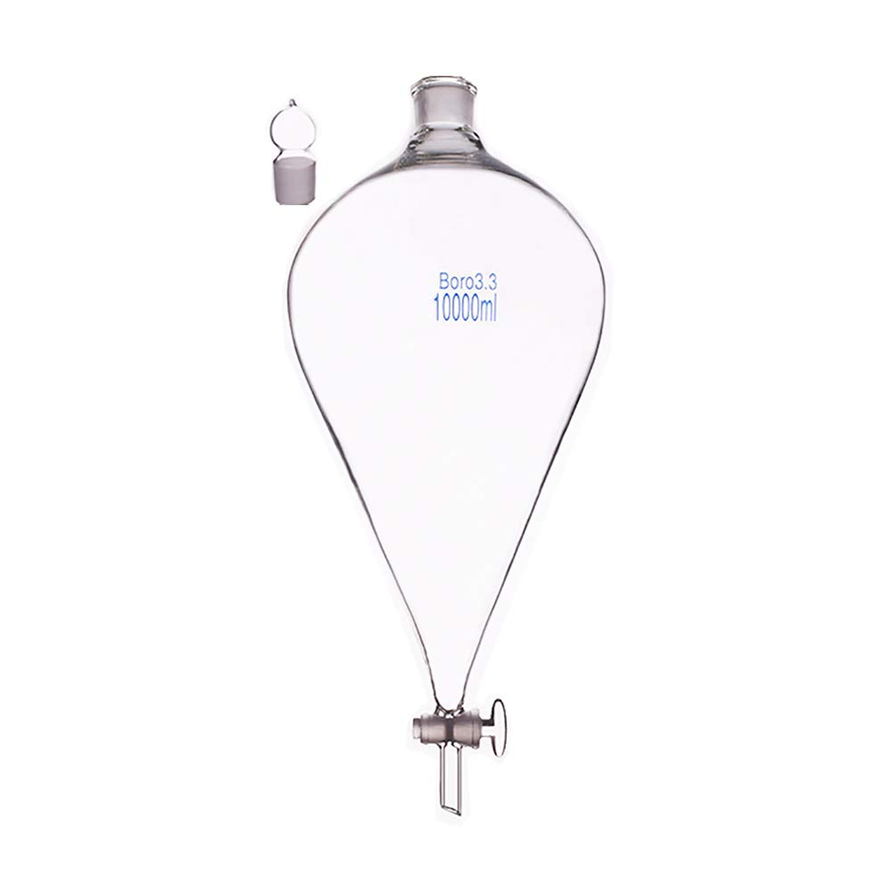10000ml Glass Conical Separatory Funnel wth Glass Stopcork