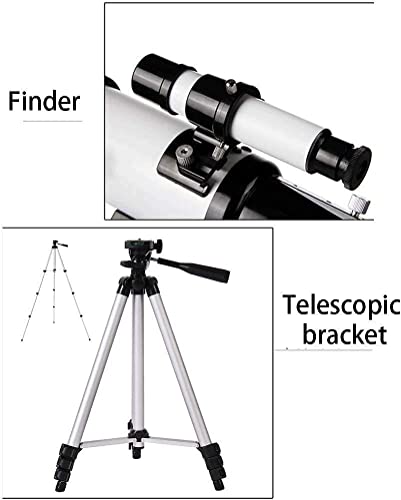 Telescopio Refractor 50 mm con trípode y mochila miniatura 6