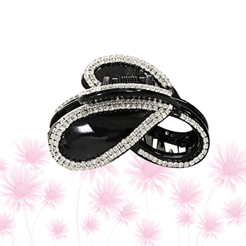 Lurrose 3 peças Hotelblack Claw M elegante cabelo criativo senhoras aperto de strass para cocar clip