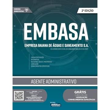 Capa do livro Agente Administrativo - Empresa Baiana de Águas e Saneamento SA - EMBASA