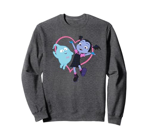 Sweatshirt Disney Vampirina Demi Heart vêtement enfant graphique noir