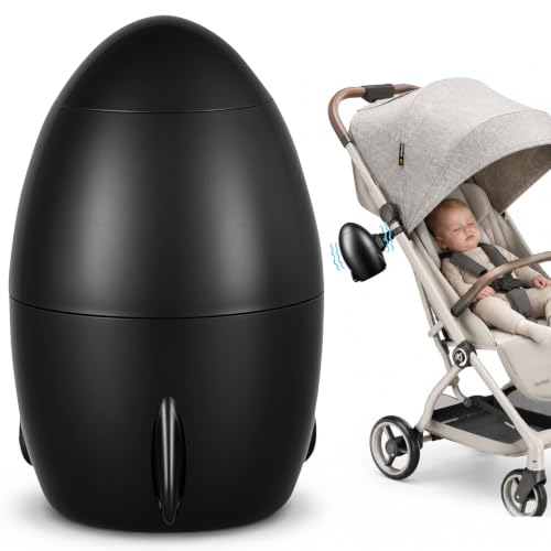 Baby Stroller Rocker Device, 5 Speeds, 40-Min Timer, Silent Motor