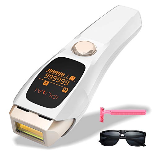 IPLBAI Permanent IPL Hair Removal for Women Men Painless At-Home Hair Remover Machine for Facial Chin Lip Bikini Whole Body Use, UPGRADED to 999,999 Flashes
