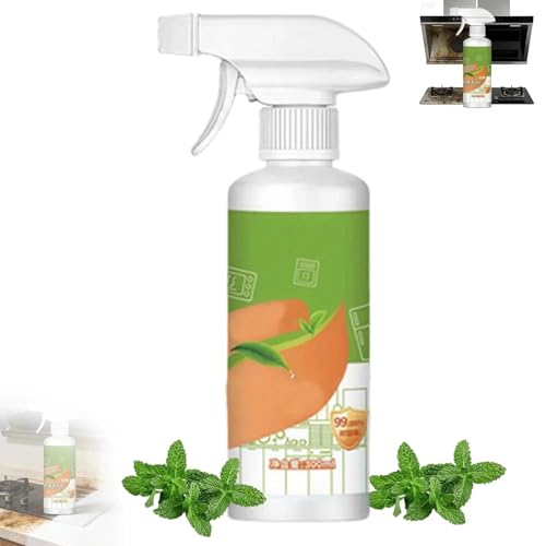 Fly Cleanse,fly Cleanse Spray,Electrolyzed Ion Kitchen Cleaner, Detergente Multiuso A Base Di Olio,for Hold, Oven, Stove, Range Hood, Remove Stains And Dirt ﻿(A)