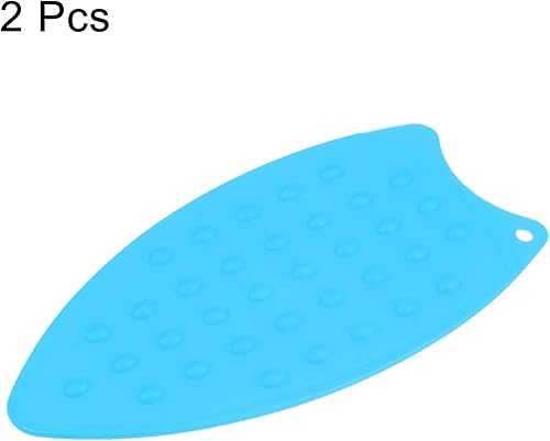 Miniatura 33 de HARFINGTON 2 almohadillas de silicona para planchar multiusos, resistente al calor, placa de descanso de hierro para tabla de planchar, resistente