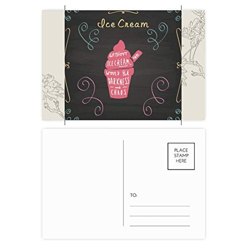 Carte postale de fleur DIYthinker set 20pcs pour remerciements élégants