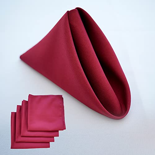 Jyflzq Burgundy Rectangle Tablecloth 60 X 102 Inch For 6 Foot Tables Washable Stain Resistant Polyester Table Cover Cloth For Parties Banquet Wedding(Equipped With 6 Napkin Cloth) #TOP4