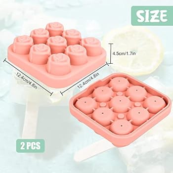 Green Bacs à Glaçons Avec Couvercle,Moule à Glaçons En Silicone Bac à