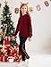 Seanrui Tween Girl Clothing Christmas Outfits for Girls Fashion Sweatsuits Red Plaid Winter Matching Set