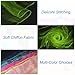 PATIKIL Dance Scarves, 6 Pcs Square Juggling Scarves 24 by 24 Inches for Play Magic Music Activity Juggling Dressing, Fluorescent Green