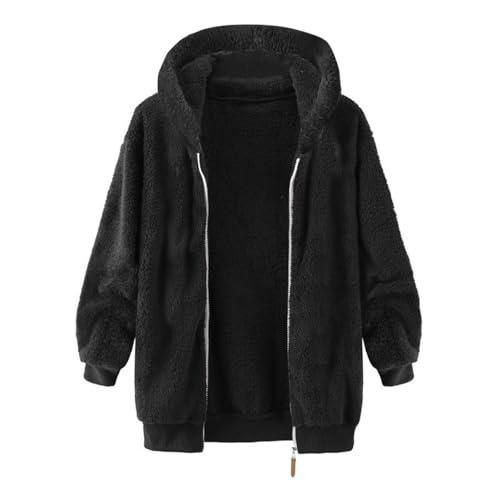 Muscularfit Mens Fuzzy Sherpa Jacket Fleece Long Sleeve Full-Zip Hooded Shirt Casual Warm Winter Jacket Coats Outdoor Fashion3