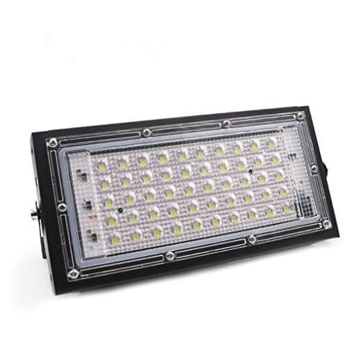 50W Ström LED översvämning ljus strålkastare Street 50W LED-lampa IP65 Vattentät lampa liggande Spotlight 3000K 1st