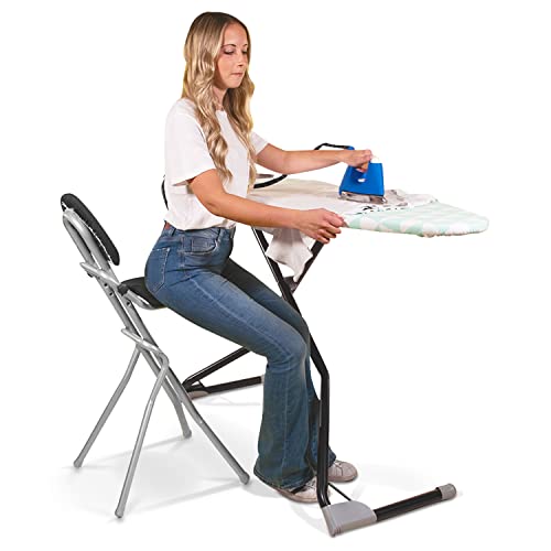 Stehhilfen maxVitalis Sitzhilfe – Ergonomische Bügelstehhilfe mit Rückenkissen