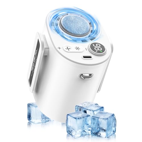 【2025新登場・冷却プレート付き】腰掛け 扇風機 ベルトファン...