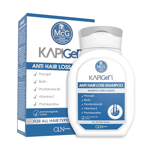 Kapigen Hair Growth Shampoo, Biotin & Keratin Hair Treatment for Thicker, Healthier Hair Growth, DHT Blocker Procapil Formula for Men & Women, Best Anti Hair Loss Shampoo for Thinning Hair, 300ml