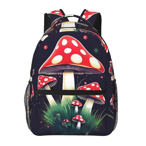 Sac à dos ordinateur portable avec motif champignons pour ranger vos affaires